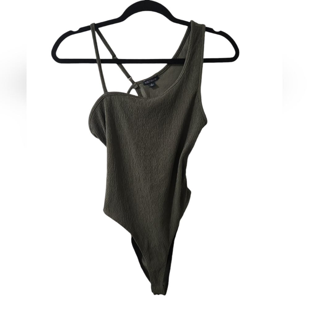 Wild Fable Women's Size Small Olive Bodysuit